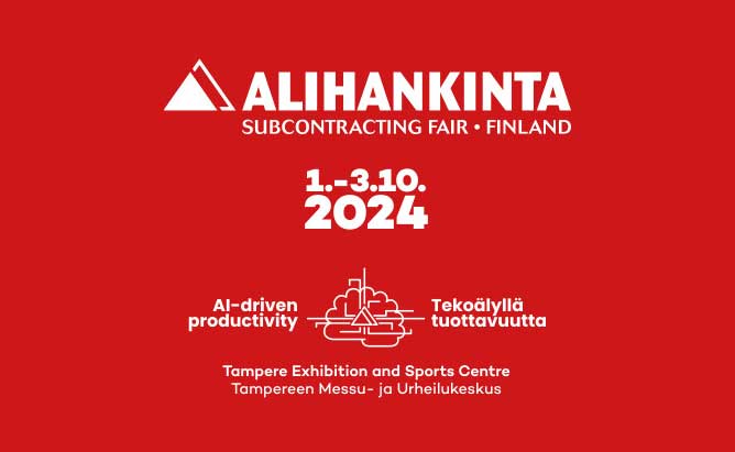 Grönmark mukana Alihankinta 2024 -tapahtumassa Tampereella 1.-3.10.2024.